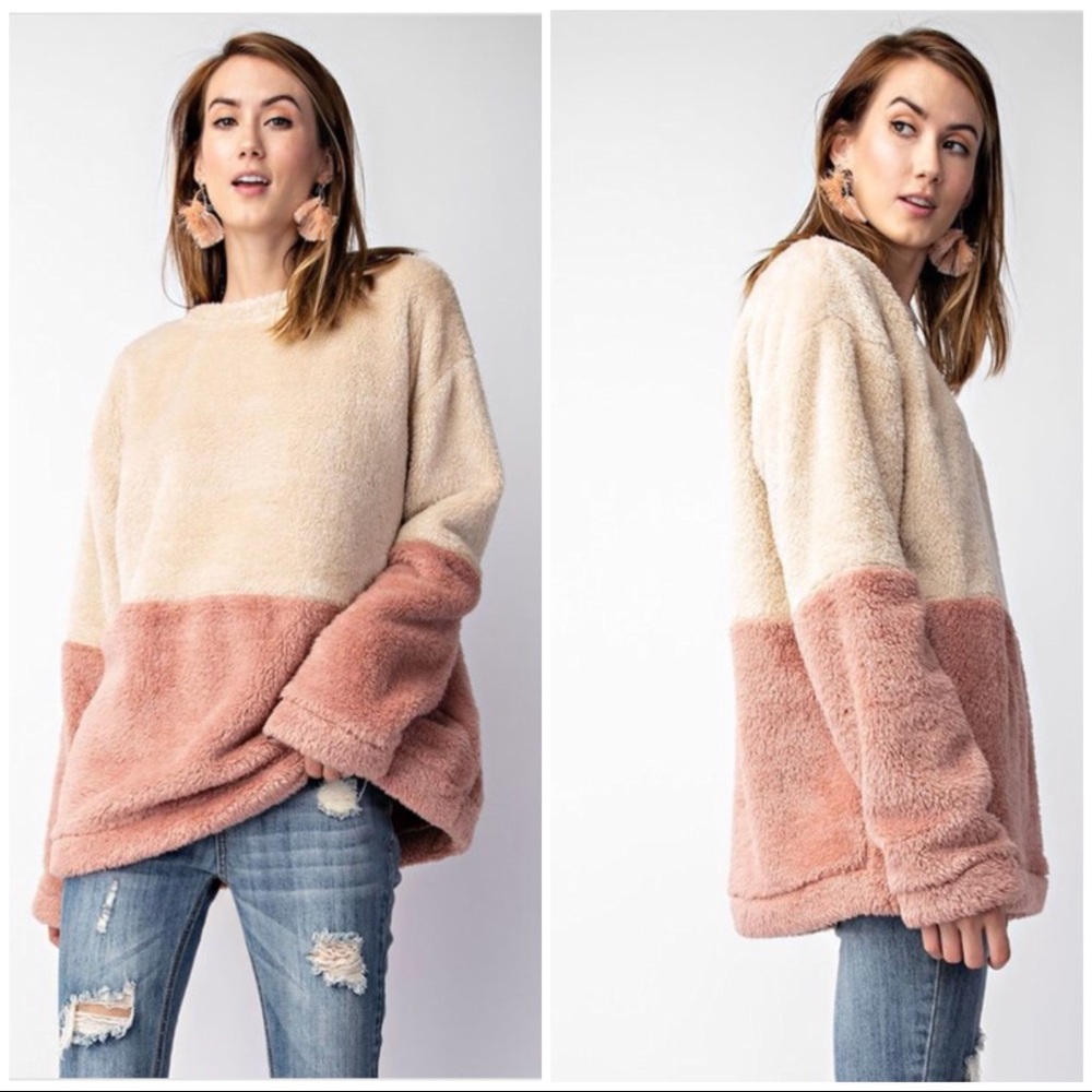 CLEARANCE ‼️TEDDY Faux Fur oversized - Sweater - Picture 1 of 4